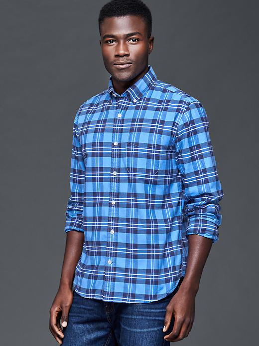 Image number 5 showing, Oxford plaid standard fit shirt