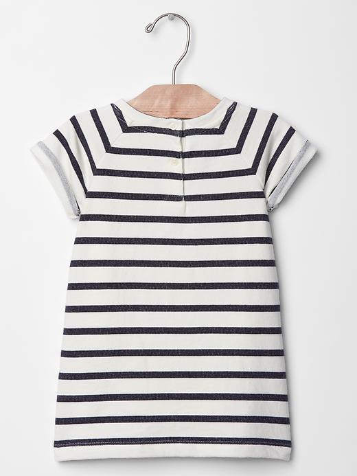 Image number 2 showing, Lacy stripe sweatshirt dress