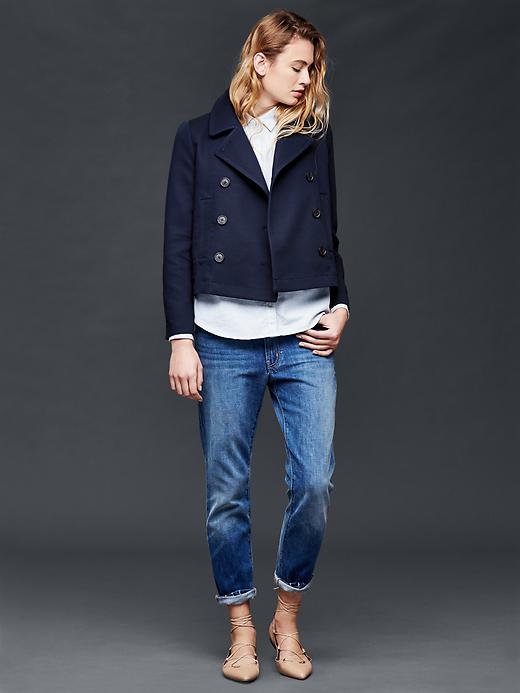 Image number 3 showing, Crop peacoat