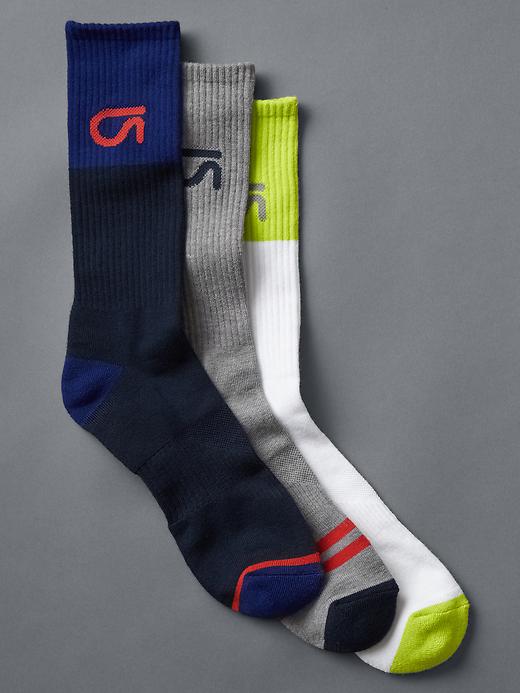 View large product image 1 of 1. Fit 3-pack crew socks