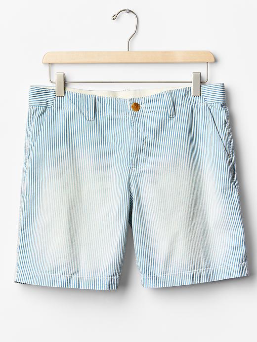Image number 6 showing, Railroad stripe girlfriend chino shorts