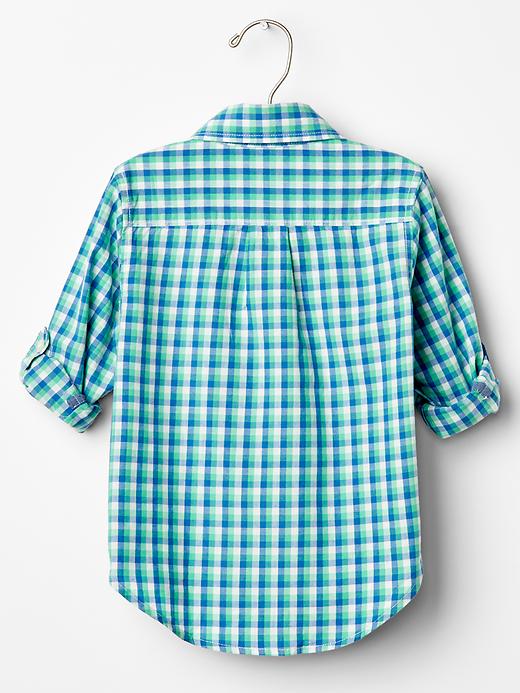 View large product image 2 of 4. Plaid convertible shirt