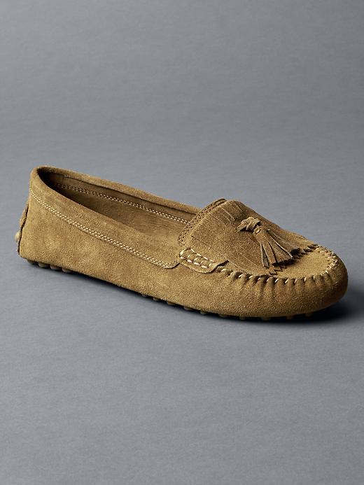 Image number 1 showing, Suede moccasins