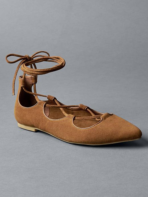 gap leather ballet flats