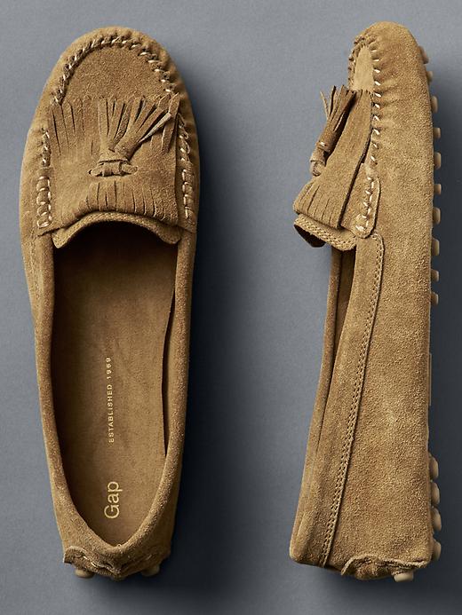Image number 2 showing, Suede moccasins