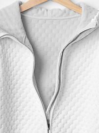 View large product image 3 of 3. GapFit brushed-hood quilted scuba jacket