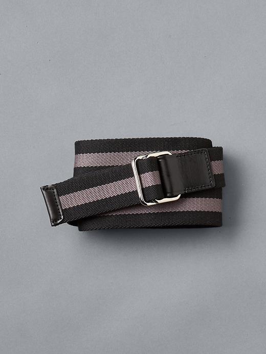 View large product image 1 of 1. Rugby stripe webbing belt