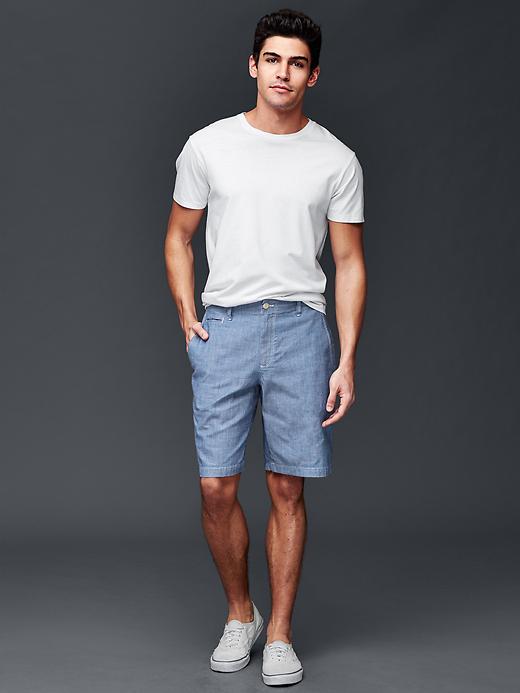 Image number 3 showing, 1969 chambray everyday shorts (10")