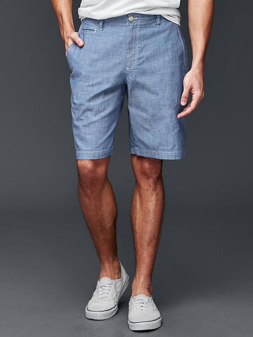 Image number 1 showing, 1969 chambray everyday shorts (10")