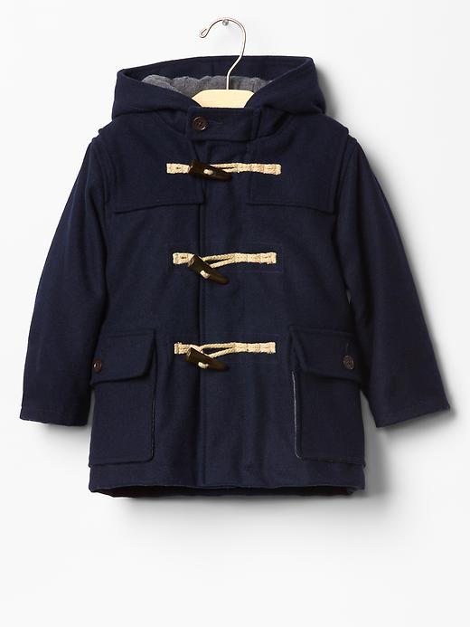Image number 1 showing, Hooded toggle coat