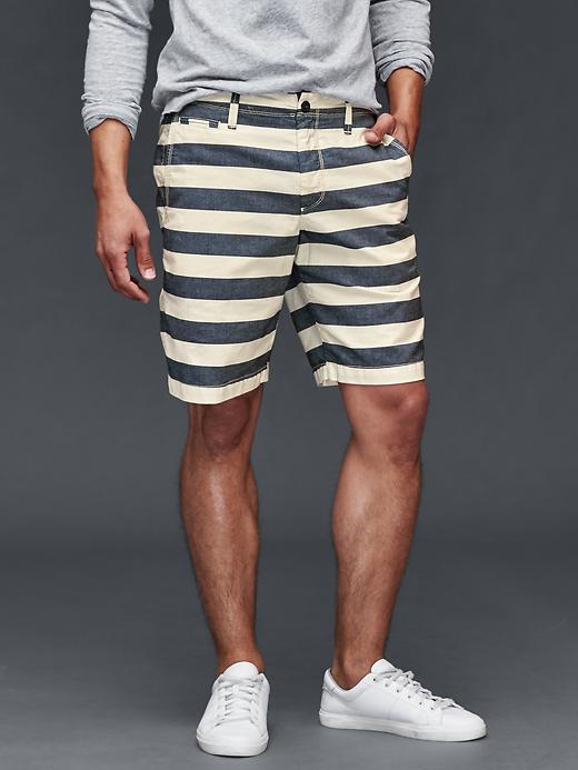 Image number 1 showing, Stripe everyday shorts (10")