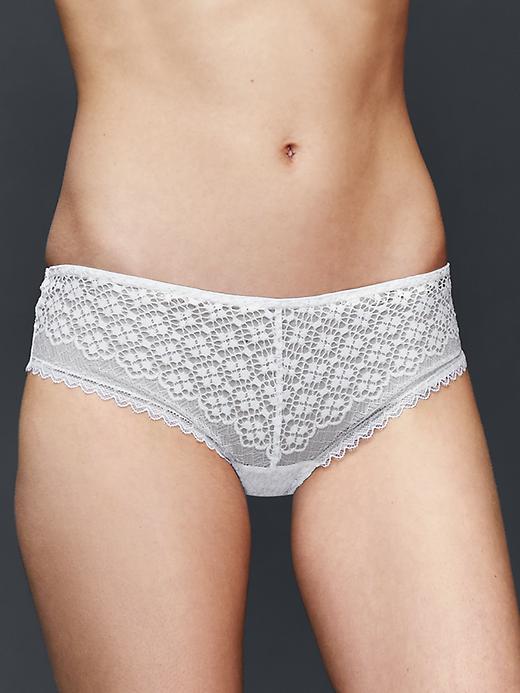 View large product image 1 of 1. Sexy lace cheeky hipster