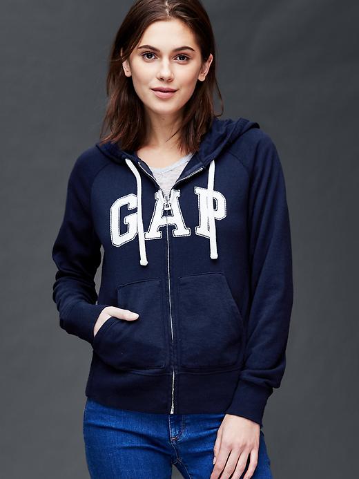 View large product image 1 of 1. Classic logo zip hoodie