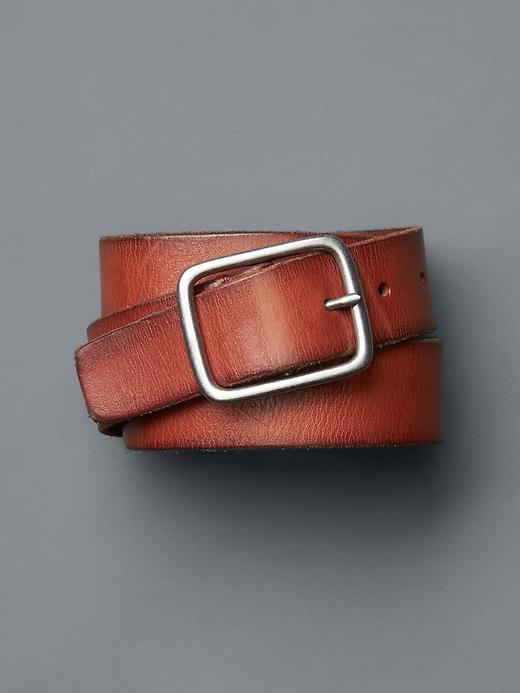 View large product image 1 of 1. Rugged leather belt