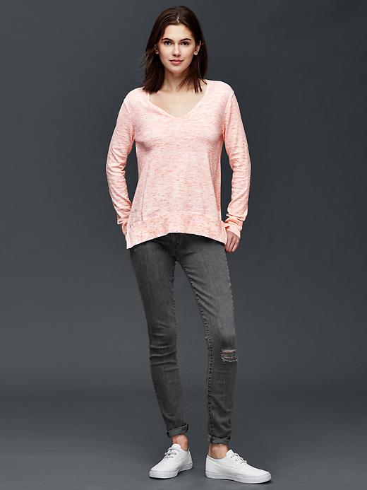 Image number 3 showing, Cotton essential V-neck sweater