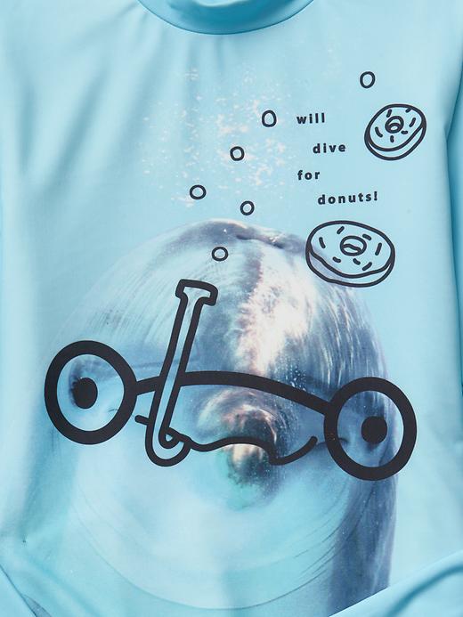 Image number 3 showing, Dolphin rashguard two-piece