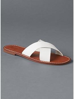 gap leather slides
