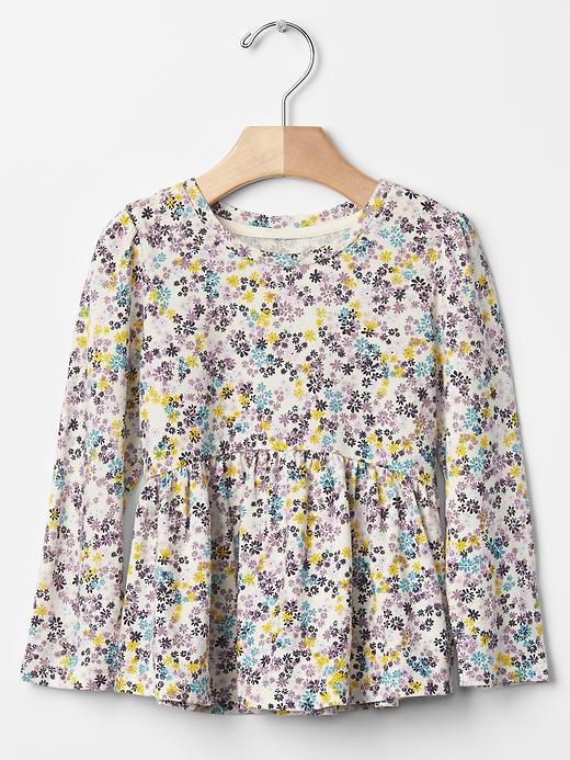 Image number 1 showing, Floral peplum top