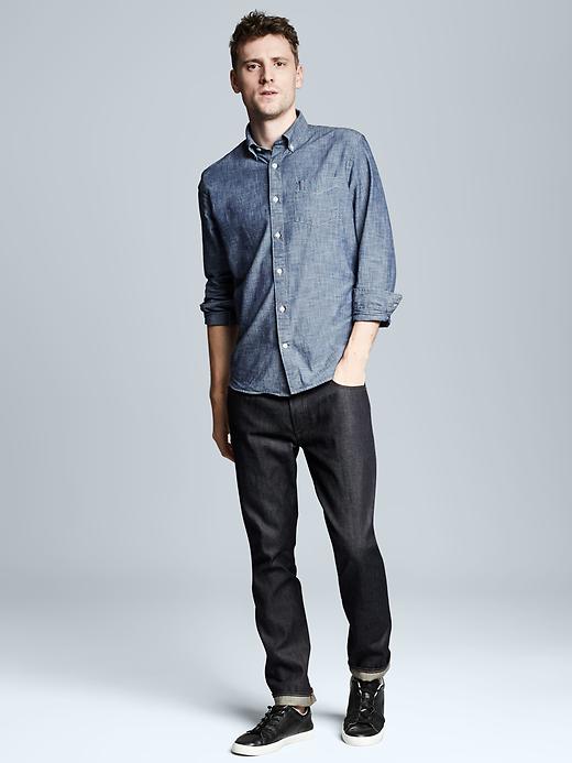 Image number 5 showing, Clean chambray standard fit shirt