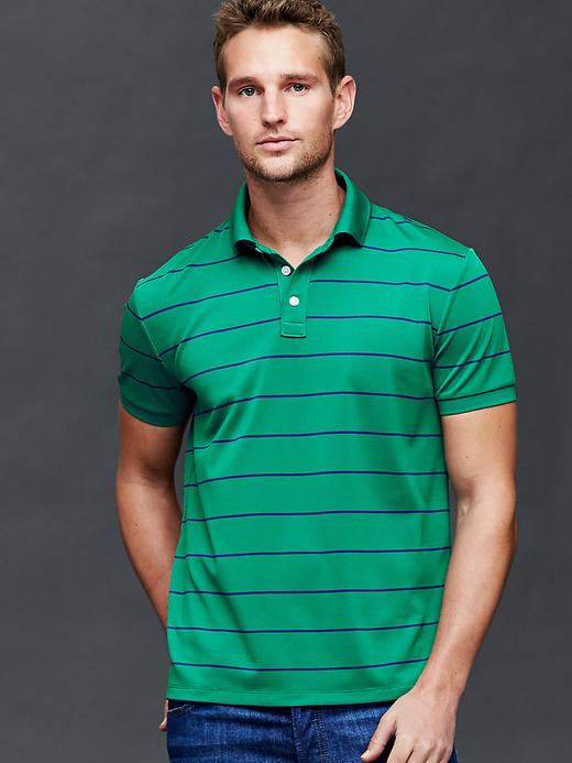 Image number 1 showing, Stripe performance polo