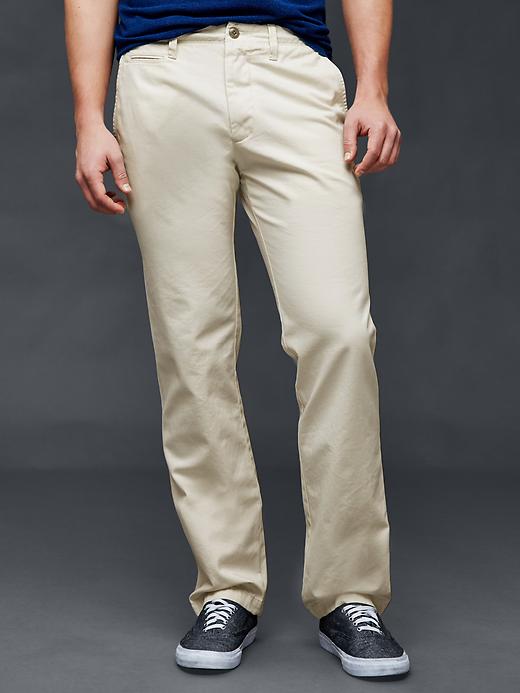 Image number 8 showing, Vintage Wash Khakis in Straight Fit