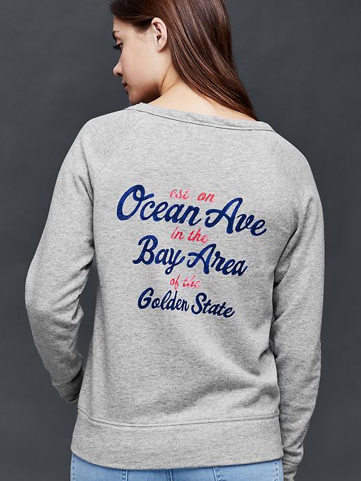 Image number 2 showing, Ocean Ave logo crew sweatshirt