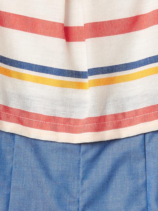 Image number 3 showing, Stripe two-tier romper