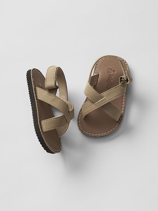 View large product image 1 of 1. Crisscross sandals