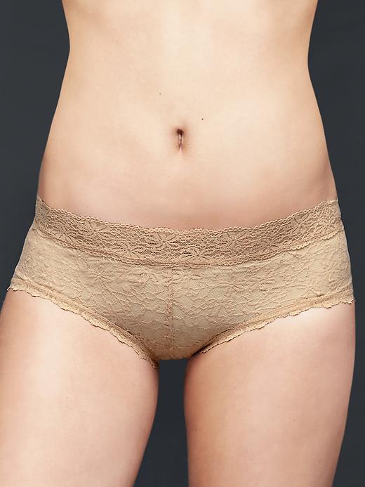 View large product image 1 of 1. Sheer lace shorty