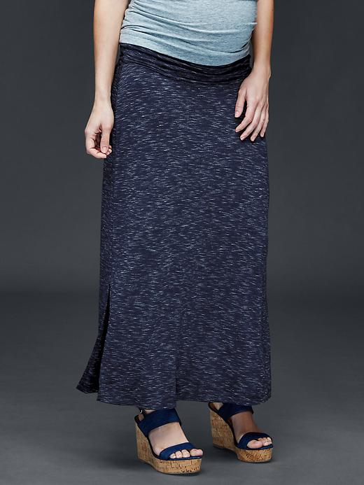 Image number 1 showing, Foldover column maxi skirt