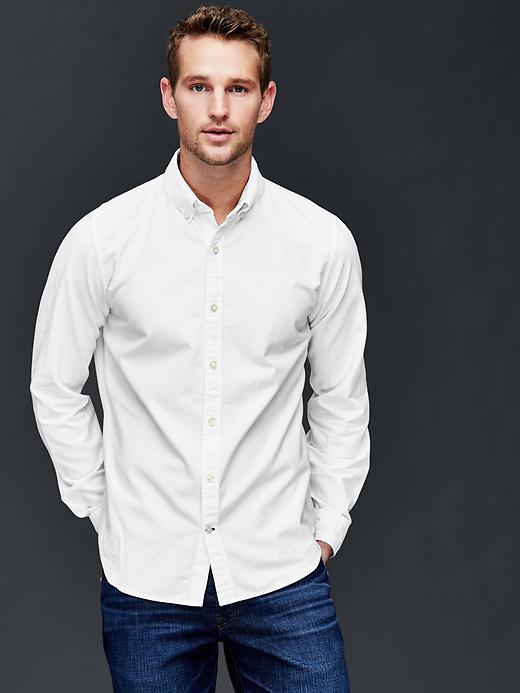 View large product image 1 of 1. Oxford slim fit shirt