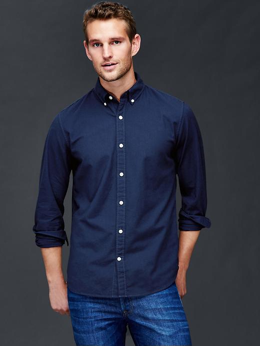 View large product image 1 of 1. Oxford slim fit shirt