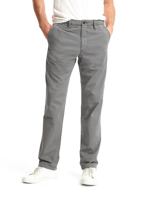 Image number 6 showing, Vintage Wash Khakis in Straight Fit