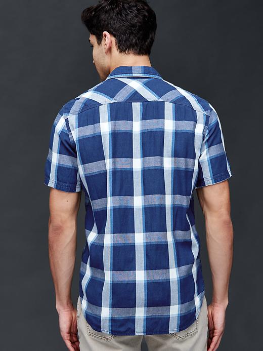 Image number 2 showing, 1969 icon worker denim plaid standard fit shirt