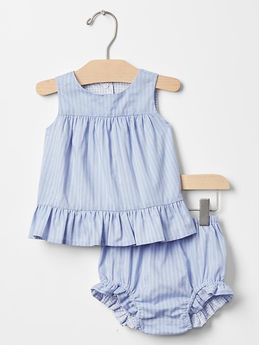 Image number 1 showing, Reversible two-piece romper