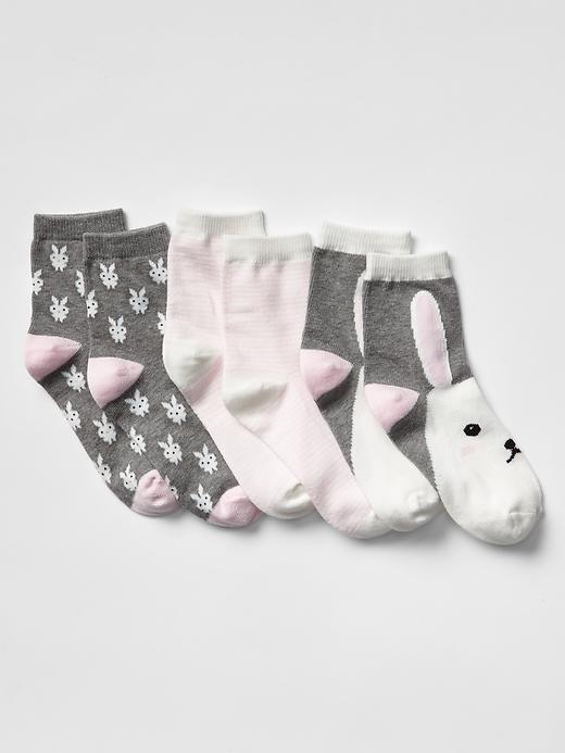 View large product image 1 of 1. Playful spring socks (3-pack)