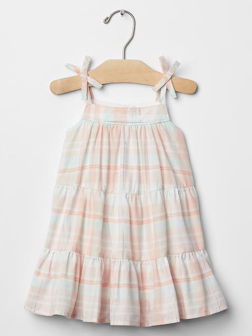 Image number 1 showing, Shimmer stripe bow dress