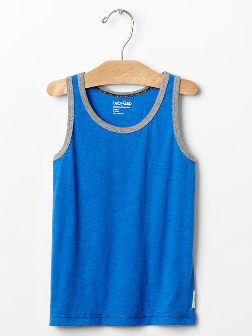 View large product image 1 of 3. Solid tank tee