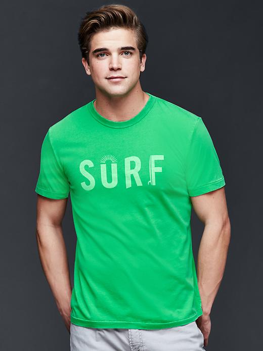 Image number 7 showing, Surfer graphic crew t-shirt