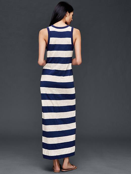 Image number 2 showing, Slub stripe maxi dress