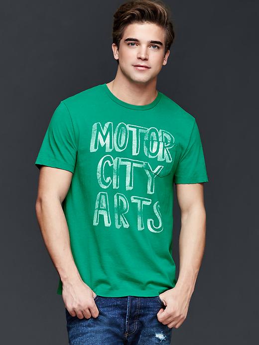 Image number 1 showing, Motor City Arts graphic t-shirt