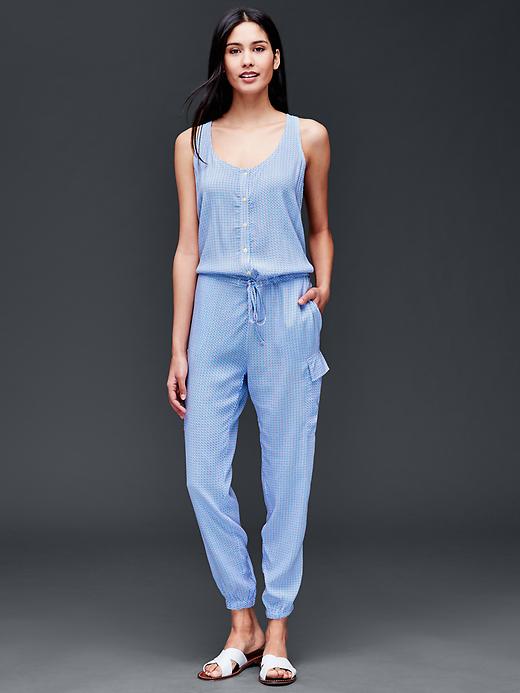 View large product image 1 of 1. Cargo jumpsuit