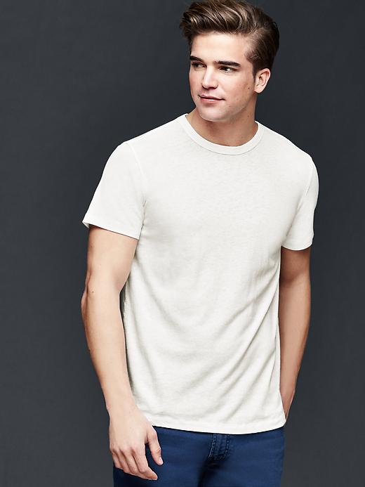 Image number 7 showing, Linen-cotton t-shirt