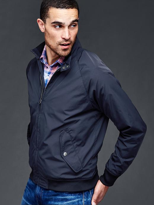 View large product image 1 of 1. Lightweight harrington jacket
