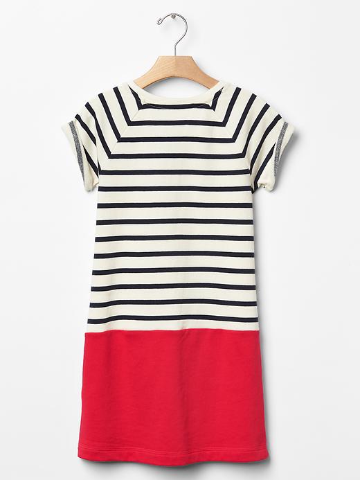 Image number 2 showing, Stripe sweatshirt dress