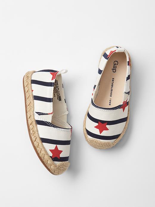 Gap Americana Espadrille Slip Ons Size 8 - Stripe