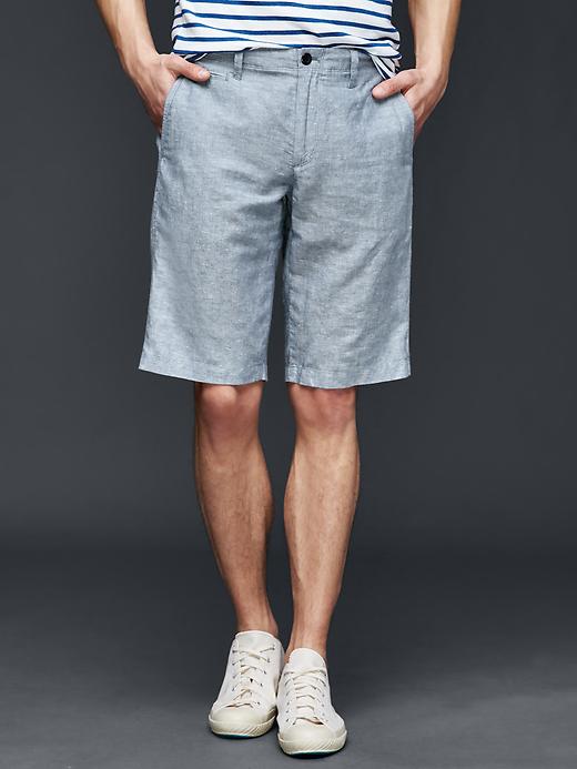 Image number 8 showing, Linen-cotton everyday shorts (12")