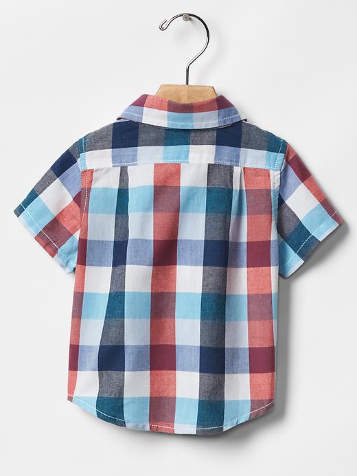 Image number 2 showing, Bold plaid pocket shirt