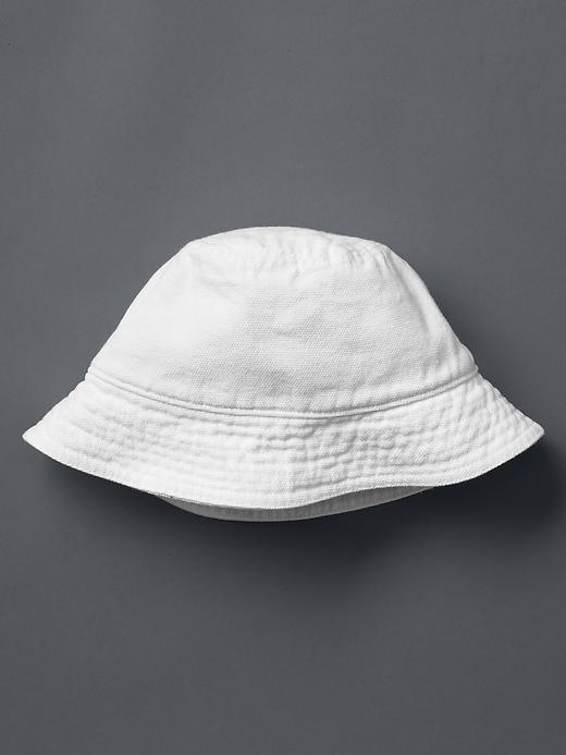 View large product image 1 of 1. Linen bucket hat