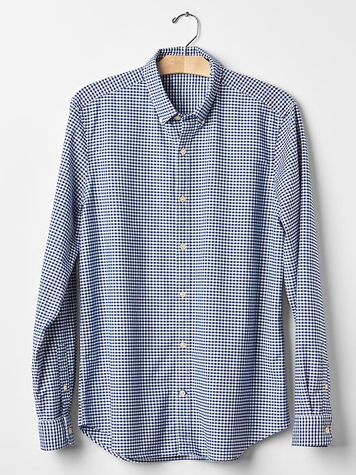 Image number 7 showing, Oxford micro gingham slim fit shirt